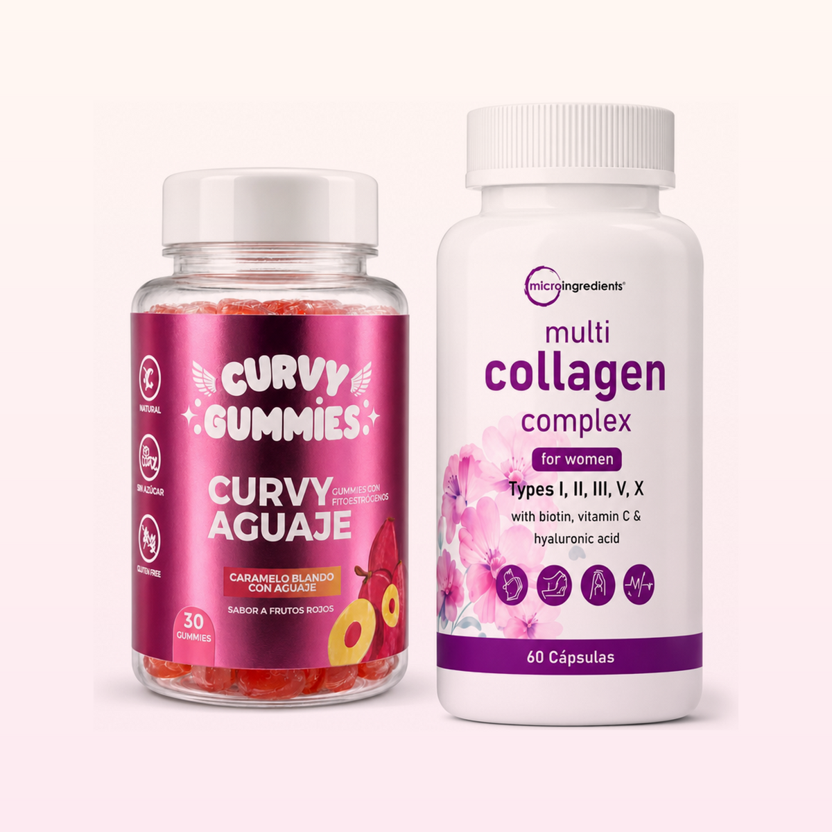 Pack Glow Total: Curvy Gummies + Multi Collagen Complex