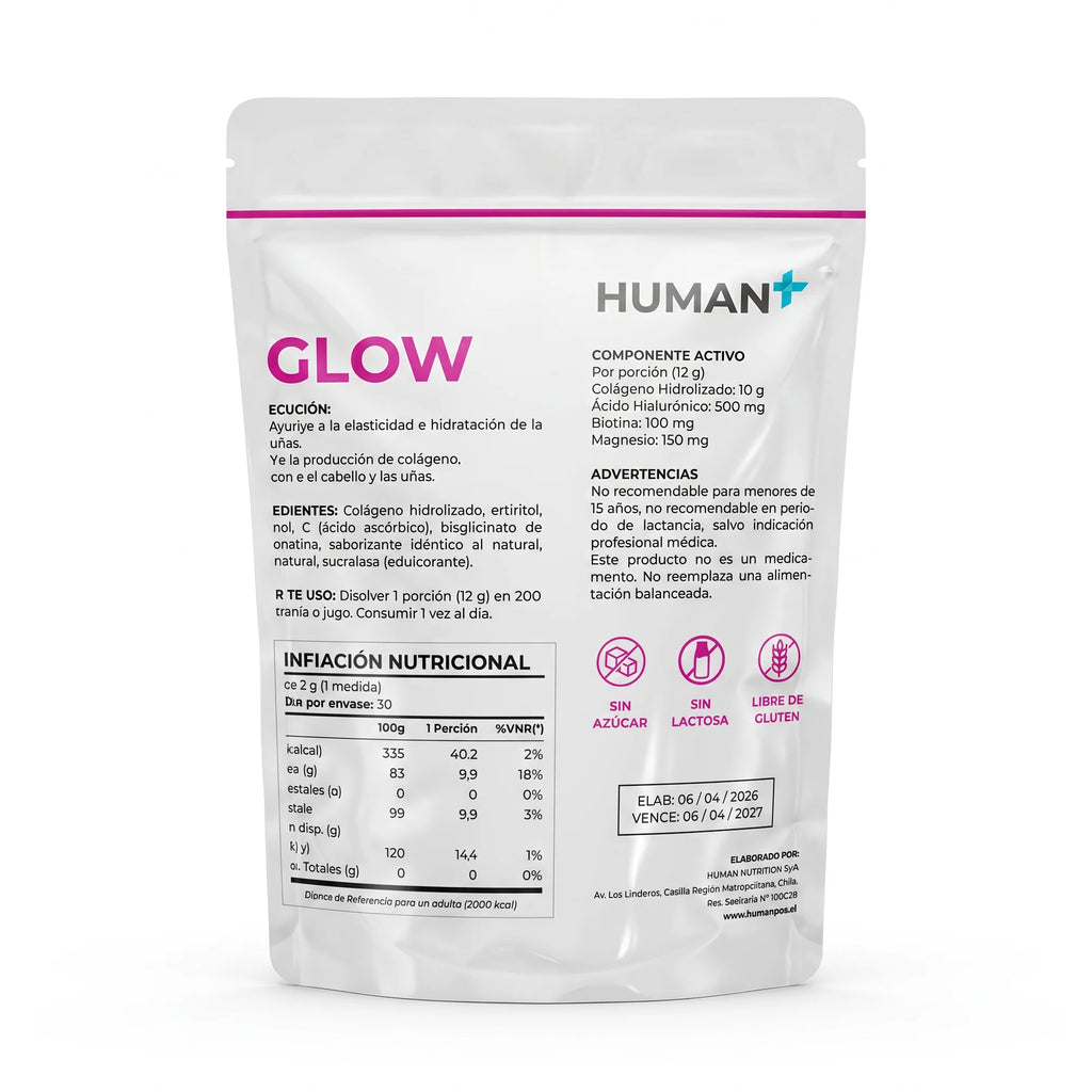 Human+ Glow Colágeno 360 g