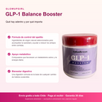Infografía de beneficios: GLP-1 Balance Booster – 60 Cápsulas