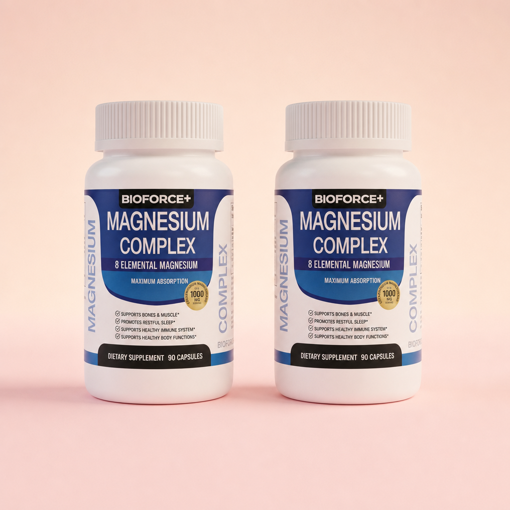 Dos frascos de Magnesium Complex Bioforce+