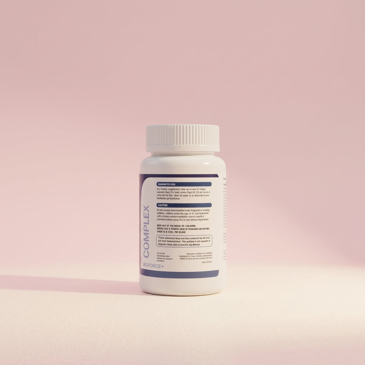 Magnesium Complex Bioforce+ — etiqueta con información nutricional